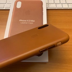 Apple Accessories Iphone Xs Max Leather Case Saddle Brown Poshmark